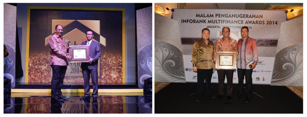 MANDIRI TUNAS FINANCE RAIH PENGHARGAAN INFOBANK MULTIFINANCE AWARDS 2014